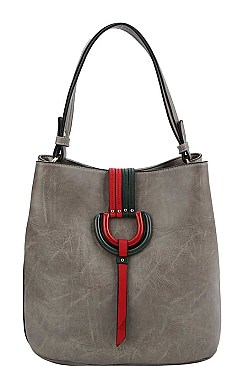 Classy Smooth PU Leather Fashion Chic Tasseled Hobo Bag JY-FN-0002