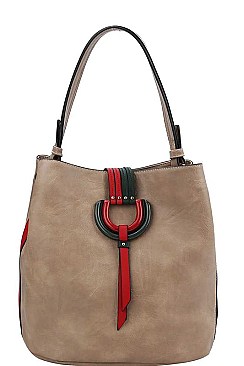 Classy Smooth PU Leather Fashion Chic Tasseled Hobo Bag JY-FN-0002