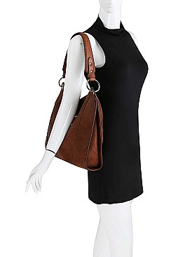STYLISH TASSEL ACCENT HOBO BAG