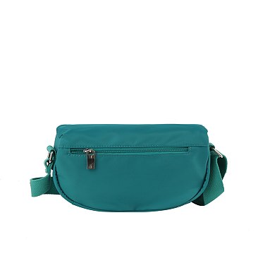 Nylon Triangle Plaque Crossbody Bag