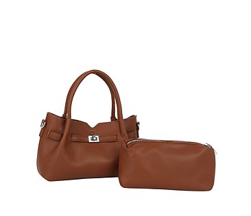 Pebbled 2-in-1 Satchel