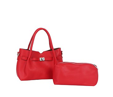 Pebbled 2-in-1 Satchel