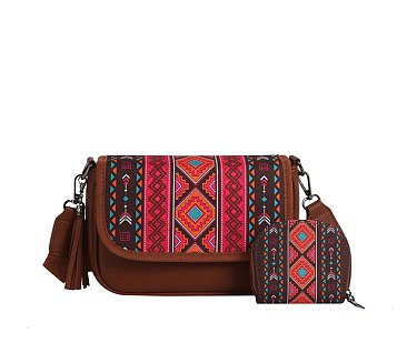 Aztec Tribal 2-in-1 Crossbody Bag