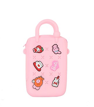 Silicon Mini Handbag Guitar Strap Charm Crossbody Bag