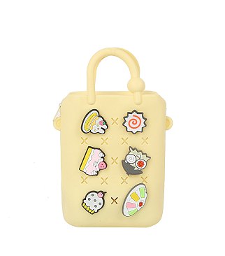Silicon Mini Handbag Guitar Strap Charm Crossbody Bag