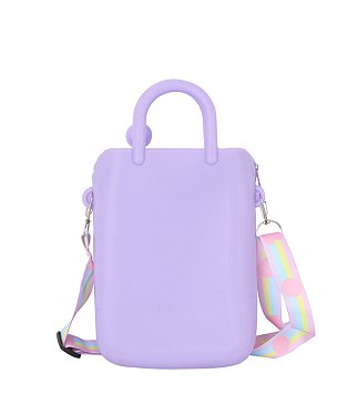 Silicon Mini Handbag Guitar Strap Charm Crossbody Bag