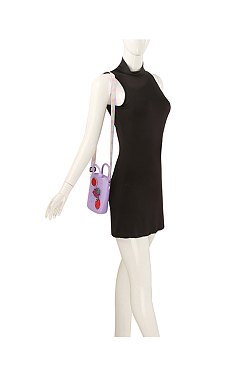 Silicon Mini Handbag Guitar Strap Charm Crossbody Bag