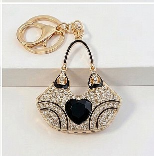 WHOLESALE Jem Stone Handbag Shape Charm Keychain
