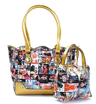 Michelle Obama Magazine Tote 2 in 1 SET