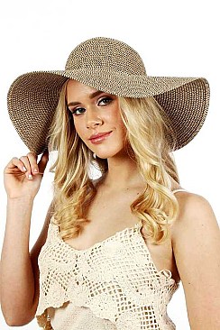 CHIC DAYDREAMING WIDE BRIM STRAW HAT