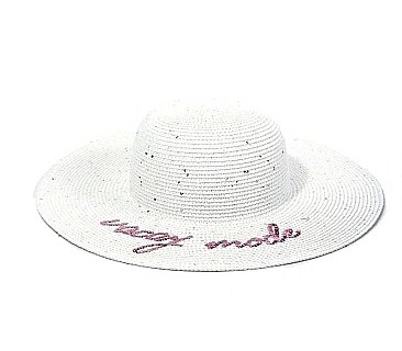 CHIC `VACAY MODE` FLOPPY STRAW HAT