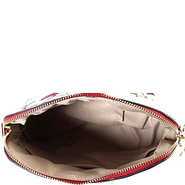 Plaid Check Dome-Shaped Crossbody Bag