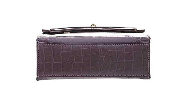 STYLISH CROC DESIGN MINI CROSSBODY WITH HANDLE BAG