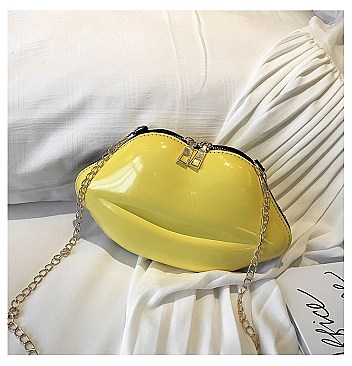 Sexy Lips Style Cross-Body Shoulder Bag