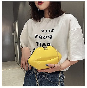 Sexy Lips Style Cross-Body Shoulder Bag