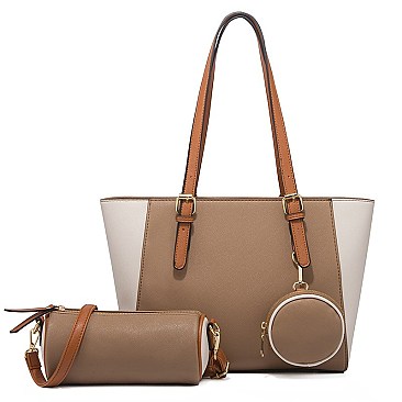 3 IN 1 TRENDY GEOMETRIC TOTE SET
