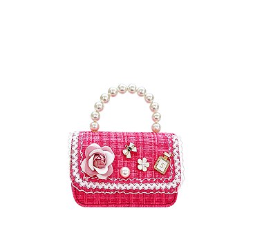 Tweed Charm Flap Mini Handbag