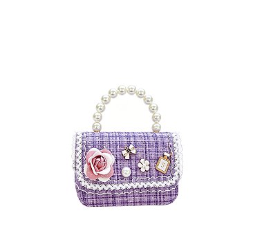 Tweed Charm Flap Mini Handbag