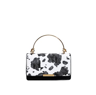 Cow Flap Mini Clutch Handbag