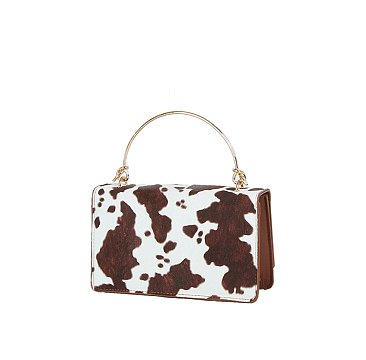 Cow Flap Mini Clutch Handbag