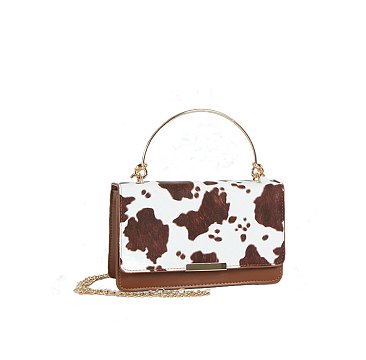 Cow Flap Mini Clutch Handbag