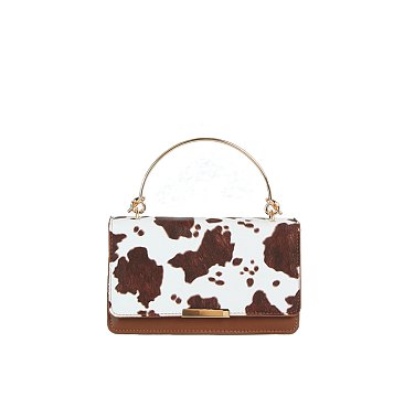 Cow Flap Mini Clutch Handbag
