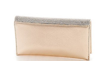 PRINCESS MULTI RHINESTONE CLUTCH WITH CHAIN