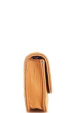 CHIC MODERN PRINCESS STITCHED CROSSBODY BAG