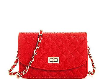 CHIC MODERN PRINCESS STITCHED CROSSBODY BAG