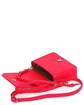 CHIC COLOR CHAIN FASHION SHOULDER BAG JYHD-3425
