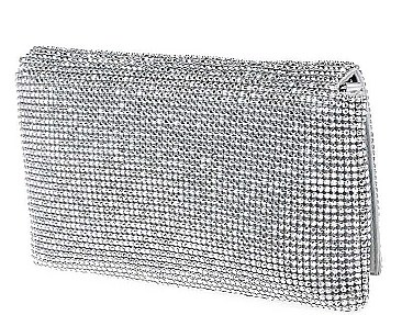 FASHION MULTI RHINESTONE SEQUENCES CLUTCH WITH CHAIN