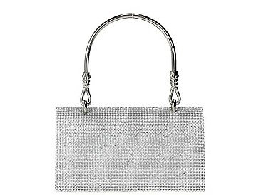 FASHION RHINESTONE EAST WEST MINI CLUTCH BAG