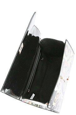 2IN1 OBAMA PAINTING ART SATCHEL WITH MATCHING WALLET