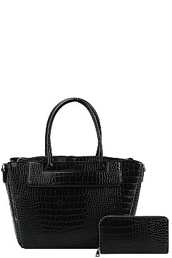 2 IN 1 SATCHEL WITH MATCHING WALLET