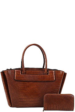 2 IN 1 SATCHEL WITH MATCHING WALLET