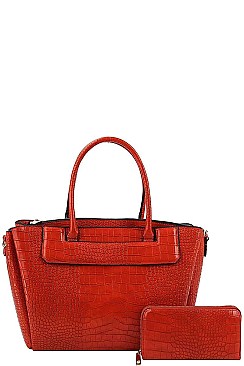 2 IN 1 SATCHEL WITH MATCHING WALLET