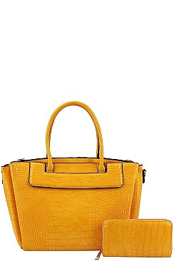 2 IN 1 SATCHEL WITH MATCHING WALLET