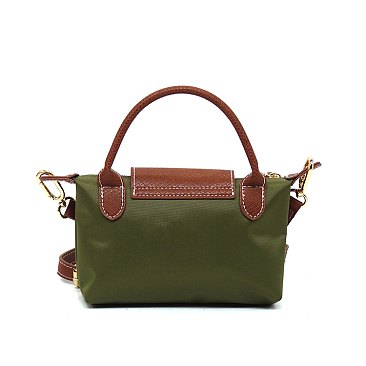 Nylon LOGO Flap Crossbody Bag