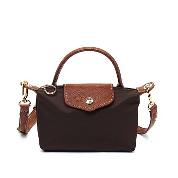 Nylon LOGO Flap Crossbody Bag