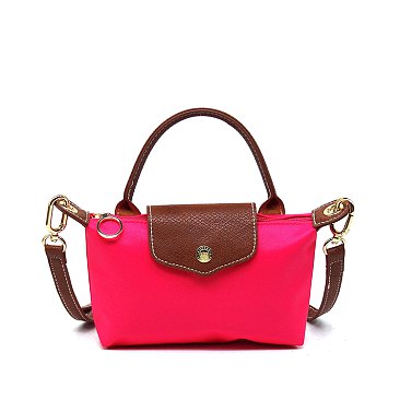 Nylon LOGO Flap Crossbody Bag