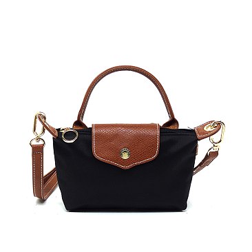 Nylon LOGO Flap Crossbody Bag