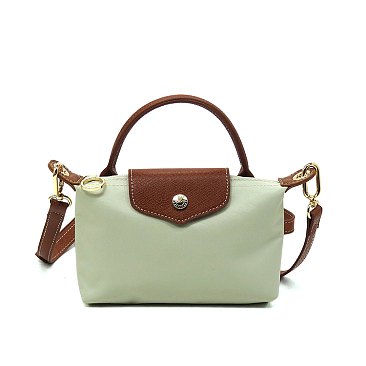 Nylon LOGO Flap Crossbody Bag