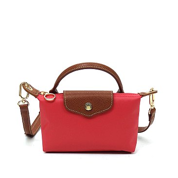 Nylon LOGO Flap Crossbody Bag