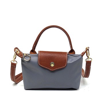Nylon LOGO Flap Crossbody Bag