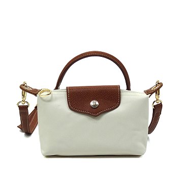 Nylon LOGO Flap Crossbody Bag