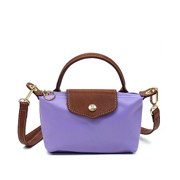 Nylon LOGO Flap Crossbody Bag