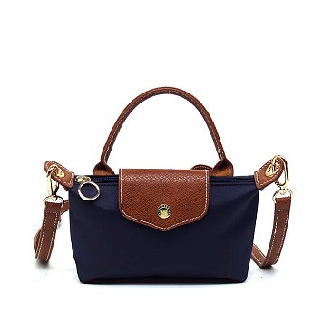 Nylon LOGO Flap Crossbody Bag