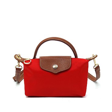 Nylon LOGO Flap Crossbody Bag