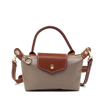 Nylon LOGO Flap Crossbody Bag