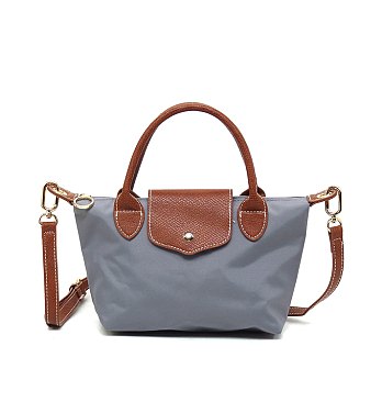 Nylon Flap Satchel Crossbody Bag